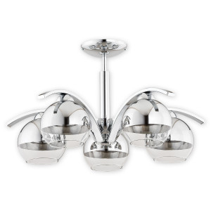 Люстра Lemir Lighting O2525 W5 CH Leo chrom E27 5x60W IP20