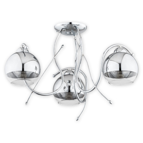 Люстра Lemir Lighting O2533 W3 CH Trama chrom E27 3x60W IP20