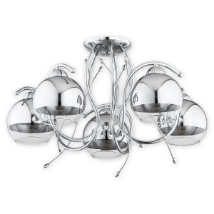 Люстра Lemir Lighting O2535 W5 CH Trama chrom E27 5x60W IP20