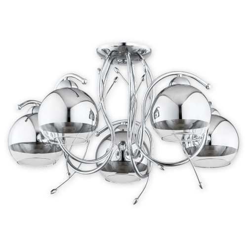 Люстра Lemir Lighting O2535 W5 CH Trama chrom E27 5x60W IP20