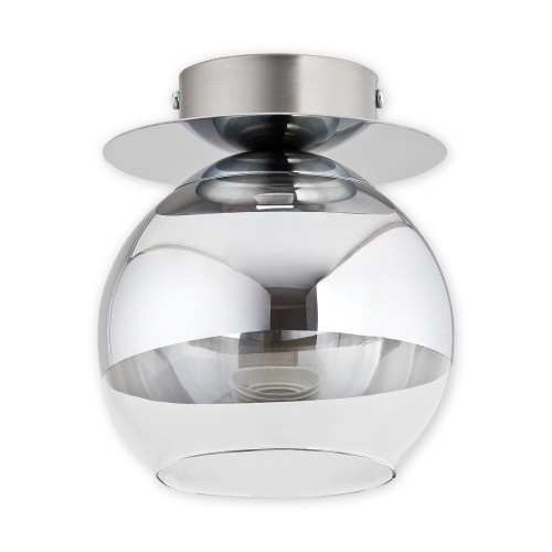 Світильник стельовий Lemir Lighting O2541 P1 CH Colours chrom + przezroczysty E27 1x60W IP20