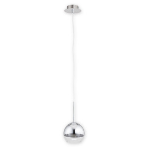 Підвісна люстра Lemir Lighting O2541 W1 CH Colours chrom + przezroczysty E27 1x60W IP20