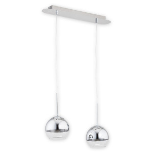 Люстра підвісна Lemir Lighting O2542 W2 CH Colours chrom + przezroczysty E27 2x60W IP20