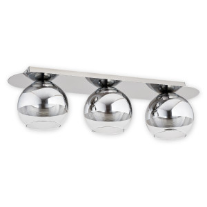 Люстра стельова Lemir Lighting O2543 P3 CH Colours chrom + przezroczysty E27 3x60W IP20