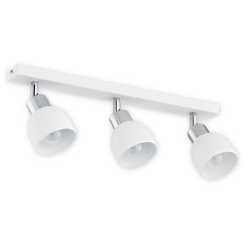 Спот Lemir Lighting O2593 P3 BIA Feniks biały matowy + chrom E27 3x60W IP20