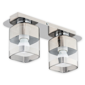Люстра стельова Lemir Lighting O2612 P2 CH Chroms chrom E27 2x60W IP20