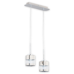Люстра підвісна Lemir Lighting O2612 W2 CH Chroms chrom E27 2x60W IP20