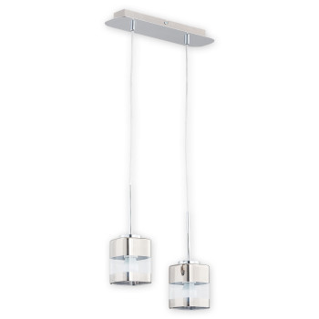 Люстра підвісна Lemir Lighting O2612 W2 CH Chroms chrom E27 2x60W IP20