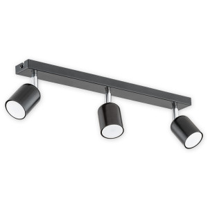 Спот Lemir Lighting O2623 P3 CZA Denis czarny matowy GU10 3x40W IP20