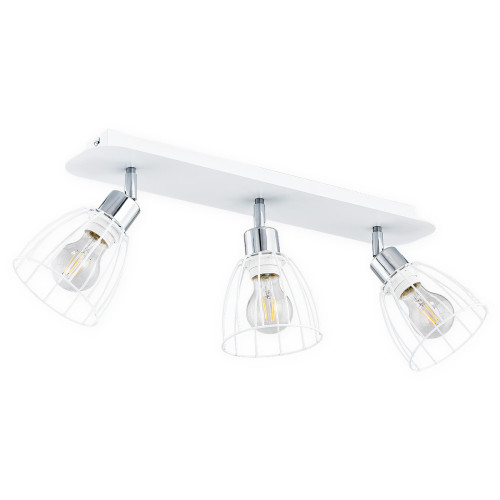 Спот Lemir Lighting O2693 P3 BIA Hornet biały matowy + chrom E27 3x60W IP20