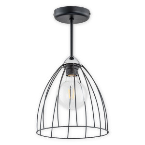 Підвісна люстра Lemir Lighting O2701 W1 CZA Senso czarny matowy + chrom E27 1x60W IP20