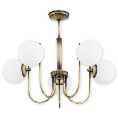 Люстра Lemir Lighting O2855 W5 PAT Ape patyna E14 5x40W IP20