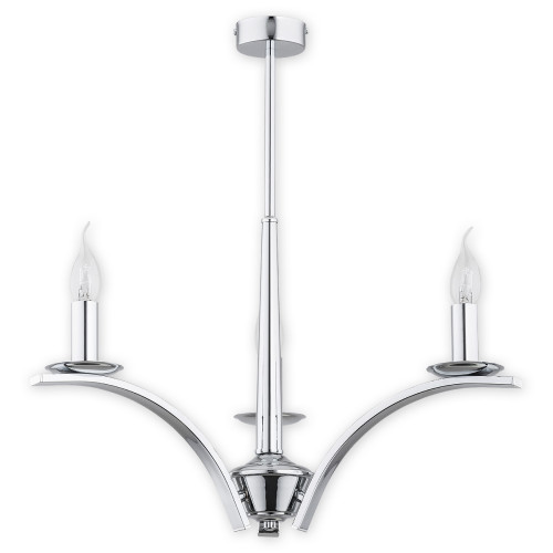 Люстра Lemir Lighting O2863 W3 CH Kapra chrom E14 3x60W IP20
