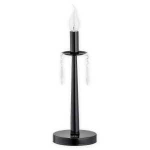 Настільна лампа Lemir Lighting O2868 L1 CZA Kapra czarny połysk E14 1x60W IP20