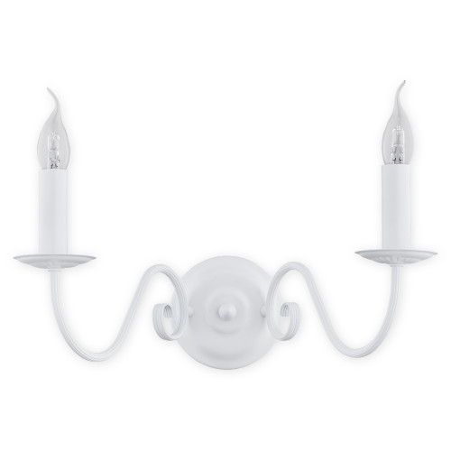 Бра Lemir Lighting O2891 K2 BIA Asti biały matowy E14 2x60W IP20