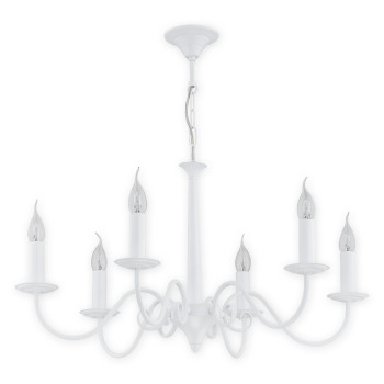 Люстра Lemir Lighting O2896 W6 BIA Asti biały matowy E14 6x60W IP20