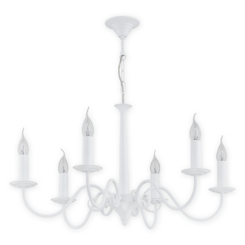 Люстра Lemir Lighting O2896 W6 BIA Asti biały matowy E14 6x60W IP20