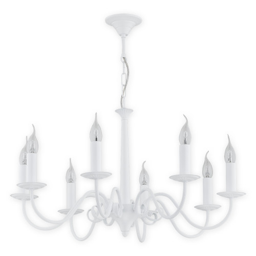 Люстра Lemir Lighting O2898 W8 BIA Asti biały matowy E14 8x60W IP20