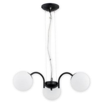 Люстра Lemir Lighting O2903 W3 CZA Nol czarny matowy E14 3x40W IP20