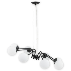 Люстра Lemir Lighting O2907 W8 CZA Nol czarny matowy E14 8x40W IP20