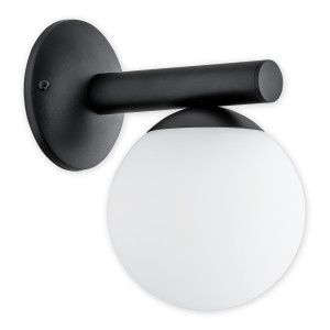 Бра Lemir Lighting O2910 K1 CZA Osso czarny matowy E14 1x40W IP20