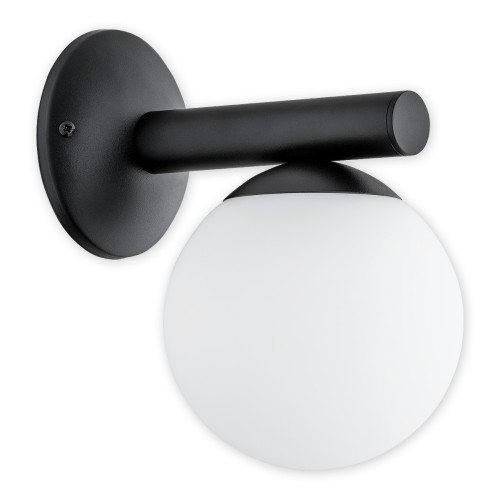 Бра Lemir Lighting O2910 K1 CZA Osso czarny matowy E14 1x40W IP20