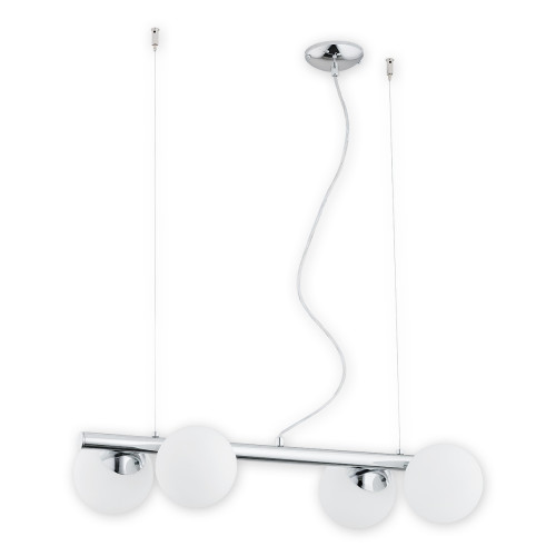Люстра підвісна Lemir Lighting O2914 W4 CH Osso chrom E14 4x40W IP20