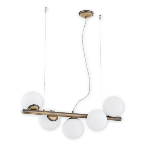 Люстра підвісна Lemir Lighting O2915 W5 PAT Osso patyna E14 5x40W IP20