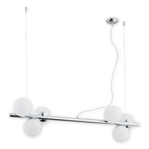 Люстра підвісна Lemir Lighting O2916 W6 CH Osso chrom E14 6x40W IP20
