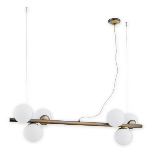 Люстра підвісна Lemir Lighting O2916 W6 PAT Osso patyna E14 6x40W IP20