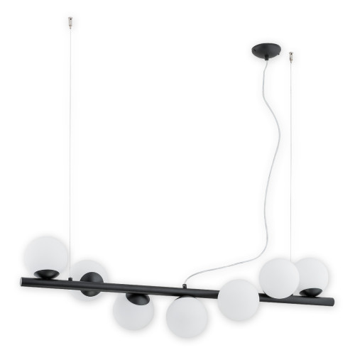 Люстра підвісна Lemir Lighting O2917 W7 CZA Osso czarny matowy E14 7x40W IP20