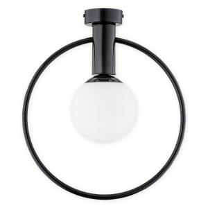 Люстра стельова Lemir Lighting O2941 P1 CZA Rico czarny połysk E14 1x40W IP20