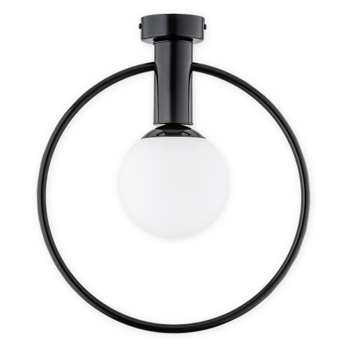 Люстра стельова Lemir Lighting O2941 P1 CZA Rico czarny połysk E14 1x40W IP20