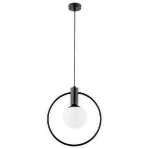 Підвісна люстра Lemir Lighting O2941 W1 CZA Rico czarny połysk E14 1x40W IP20