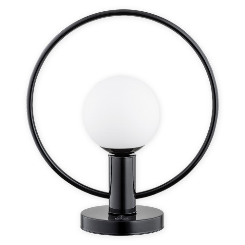 Настільна лампа Lemir Lighting O2948 L1 CZA Rico czarny połysk E14 1x40W IP20