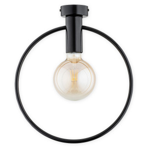 Люстра стельова Lemir Lighting O2951 P1 CZA Tezor czarny połysk E27 1x60W IP20