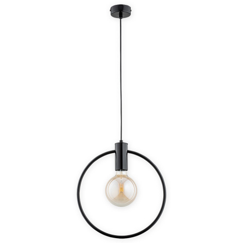 Підвісна люстра Lemir Lighting O2951 W1 CZA Tezor czarny połysk E27 1x60W IP20