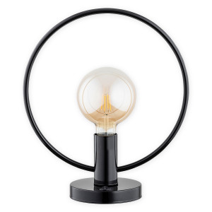 Настільна лампа Lemir Lighting O2958 L1 CZA Tezor czarny połysk E27 1x60W IP20