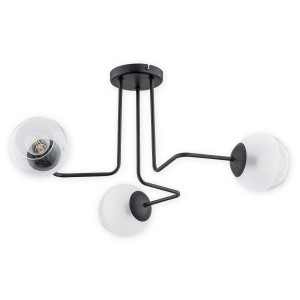 Люстра Lemir Lighting O3083 W3 CZA Pinox czarny matowy E27 3x60W IP20