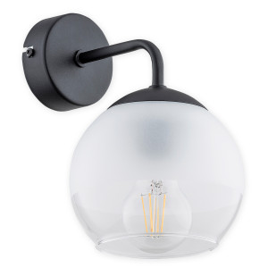 Бра Lemir Lighting O3090 K1 CZA Segre czarny matowy E27 1x60W IP20