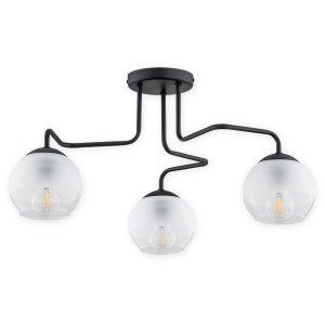 Люстра Lemir Lighting O3093 W3 CZA Segre czarny matowy E27 3x60W IP20