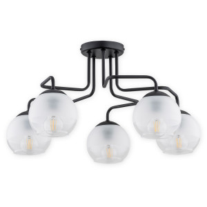 Люстра Lemir Lighting O3095 W5 CZA Segre czarny matowy E27 5x60W IP20