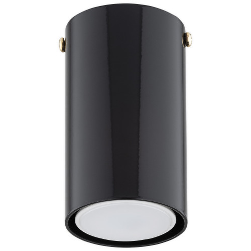 Споти Lemir Lighting O3143 P1 CZA Frigga czarny połysk + złoty GU10 1x10W IP20
