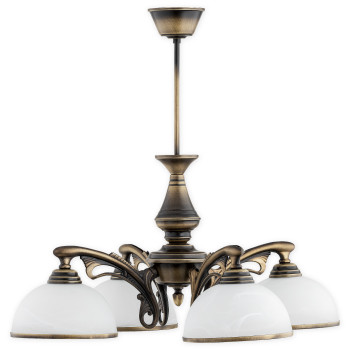 Люстра Lemir Lighting O3164 W4 PAT Hermes patyna E27 4x60W IP20