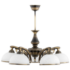 Люстра Lemir Lighting O3165 W5 PAT Hermes patyna E27 5x60W IP20
