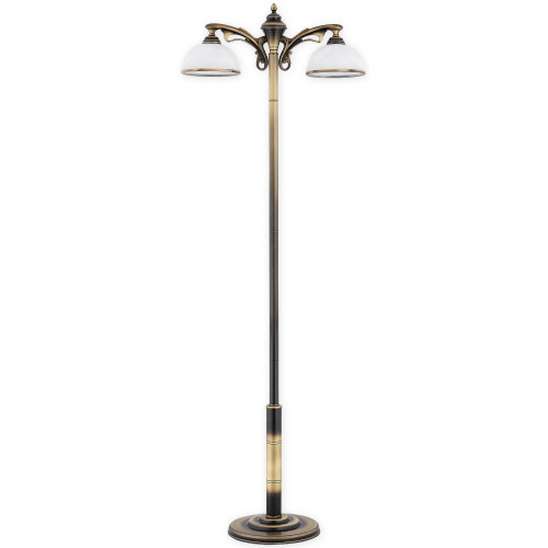 Торшер Lemir Lighting O3169 L2 PAT Hermes patyna E27 2x60W IP20