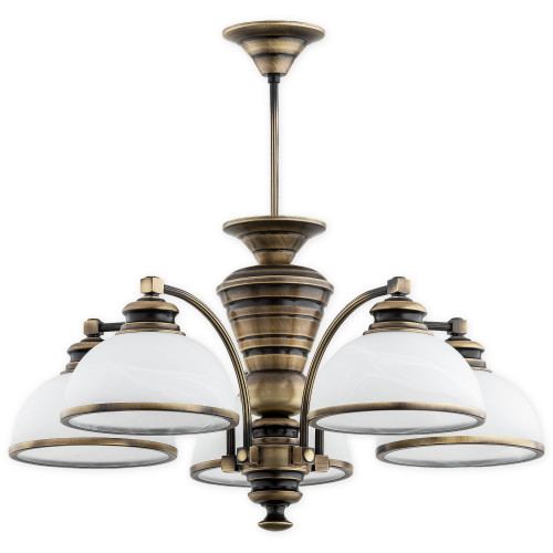 Люстра Lemir Lighting O3185 W5 PAT Pelion patyna E27 5x60W IP20