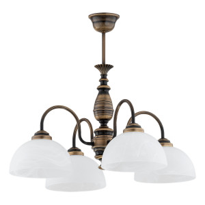 Люстра Lemir Lighting O3194 W4 PAT Felix patyna E27 4x60W IP20
