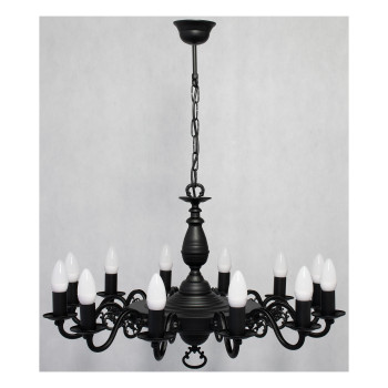 Люстра Lemir Lighting O3324 P1 W12 CZA Ventuno czarny matowy E14 12x15W IP20