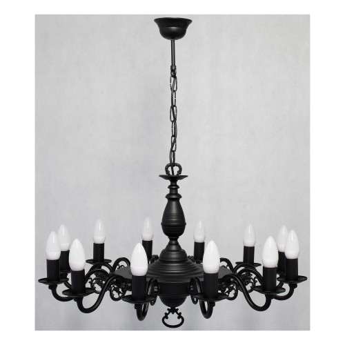 Люстра Lemir Lighting O3324 P1 W12 CZA Ventuno czarny matowy E14 12x15W IP20